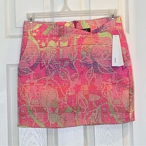 Aqua Neon Print Skirt Size XS